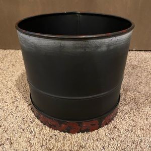 Pottery Barn metal vase, New